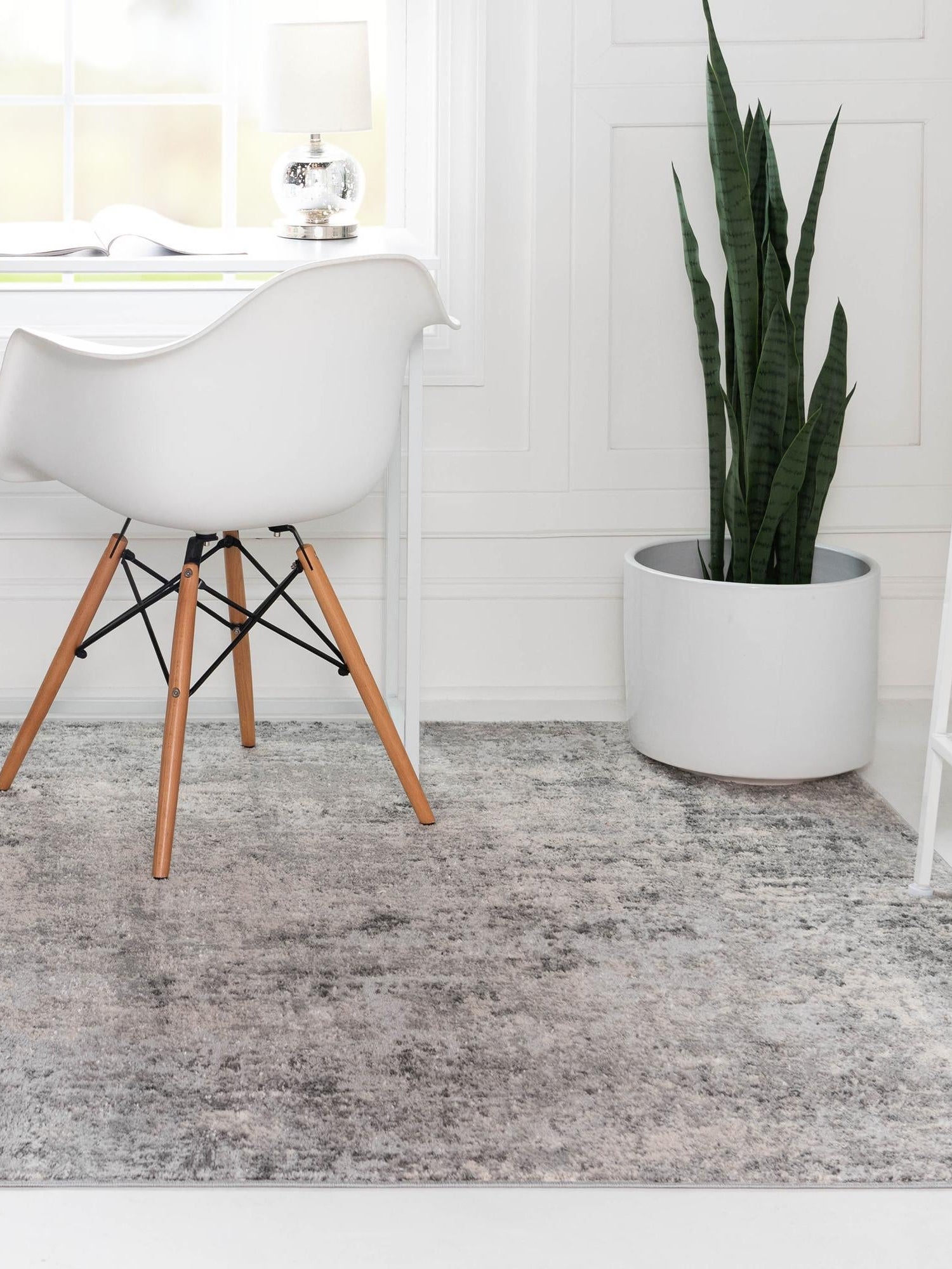 Gray 2' x 3' 1 Caspian Rectangle Area Rug 60% Polypropylene & 40% Polyester With Cotton Backing Modern Chic Carpet for Home Interior Design Decorating for Sale at Rug Engine