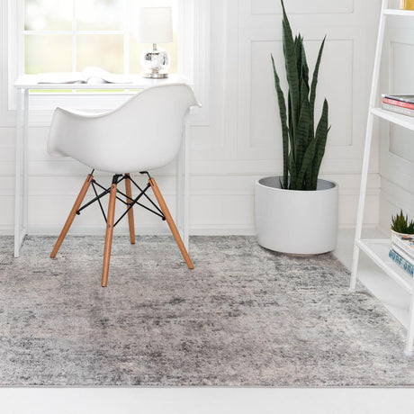 Gray 10' x 13' 1 Caspian Rectangle Area Rug 60% Polypropylene & 40% Polyester With Cotton Backing Modern Chic Carpet for Home Interior Design Decorating for Sale at Rug Engine