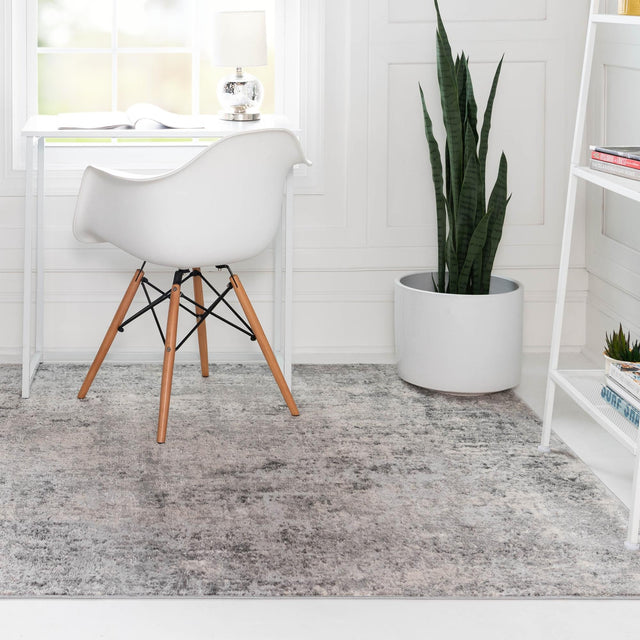Gray 10' x 13' 1 Caspian Rectangle Area Rug 60% Polypropylene & 40% Polyester With Cotton Backing Modern Chic Carpet for Home Interior Design Decorating for Sale at Rug Engine