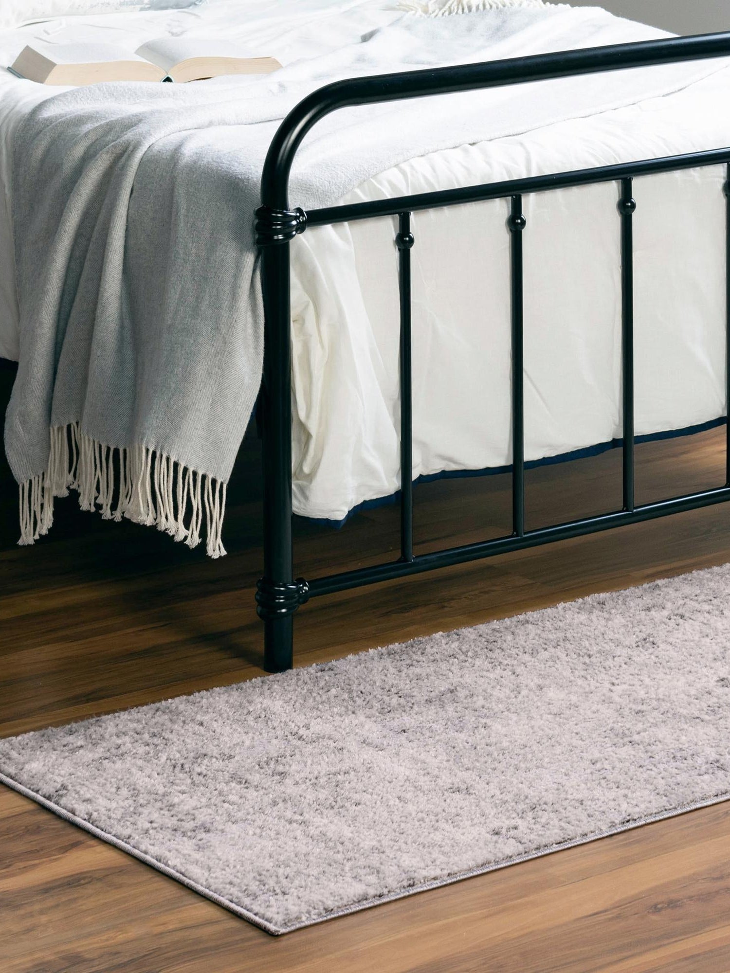 Gray 2' 7 x 13' 1 Caspian Runner Area Rug 60% Polypropylene & 40% Polyester With Cotton Backing Modern Chic Carpet for Home Interior Design Decorating for Sale at Rug Engine