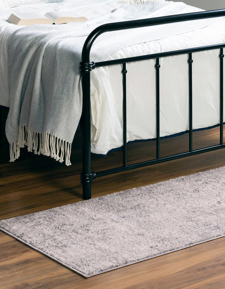 Gray 2' 2 x 6' 1 Caspian Runner Area Rug 60% Polypropylene & 40% Polyester With Cotton Backing Modern Chic Carpet for Home Interior Design Decorating for Sale at Rug Engine