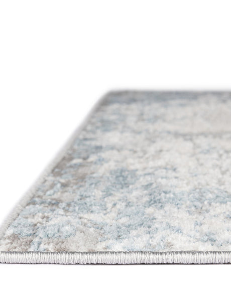 Gray Blue 4' 1 x 6' 1 Caspian Rectangle Area Rug 60% Polypropylene & 40% Polyester With Cotton Backing Modern Chic Carpet for Home Interior Design Decorating for Sale at Rug Engine