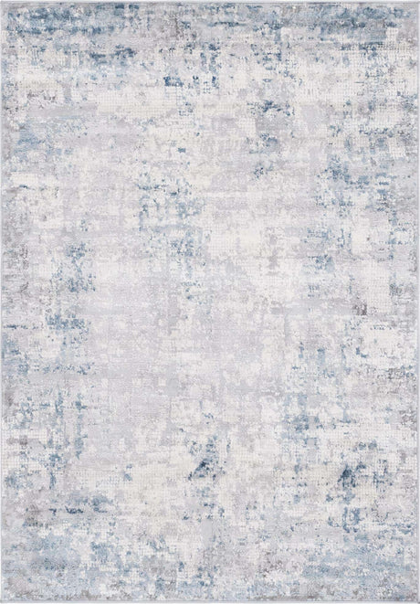 Gray Blue 4' 1 x 6' 1 Caspian Rectangle Area Rug 60% Polypropylene & 40% Polyester With Cotton Backing Modern Chic Carpet for Home Interior Design Decorating for Sale at Rug Engine