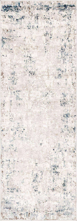 Gray Blue 2' 2 x 6' 1 Caspian Runner Area Rug 60% Polypropylene & 40% Polyester With Cotton Backing Modern Chic Carpet for Home Interior Design Decorating for Sale at Rug Engine
