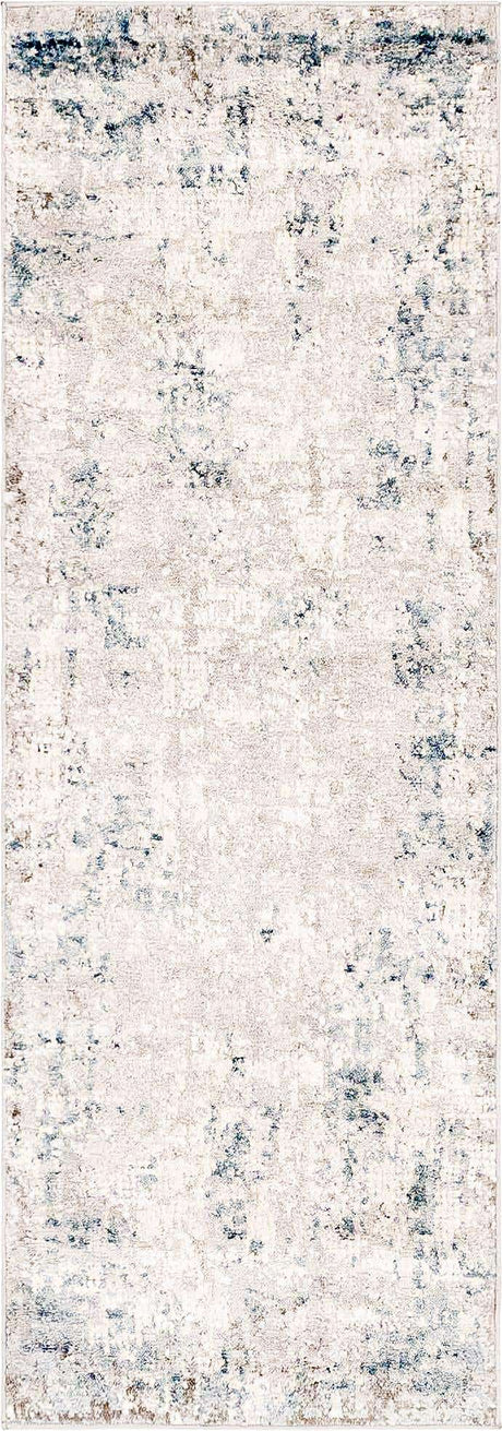 Gray Blue 2' 2 x 6' 1 Caspian Runner Area Rug 60% Polypropylene & 40% Polyester With Cotton Backing Modern Chic Carpet for Home Interior Design Decorating for Sale at Rug Engine