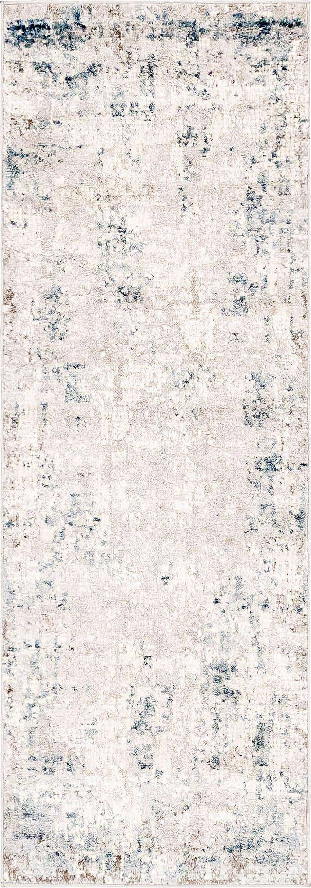 Gray Blue 2' 2 x 6' 1 Caspian Runner Area Rug 60% Polypropylene & 40% Polyester With Cotton Backing Modern Chic Carpet for Home Interior Design Decorating for Sale at Rug Engine