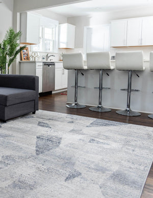 Gray 5' 1 x 8' Caspian Rectangle Area Rug 60% Polypropylene & 40% Polyester With Cotton Backing Modern Chic Carpet for Home Interior Design Decorating for Sale at Rug Engine