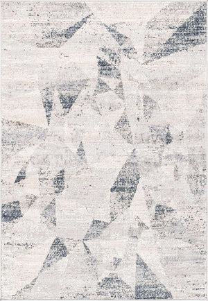 Gray 4' 1 x 6' 1 Caspian Rectangle Area Rug 60% Polypropylene & 40% Polyester With Cotton Backing Modern Chic Carpet for Home Interior Design Decorating for Sale at Rug Engine