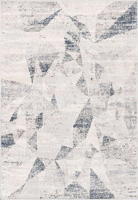 Gray 4' 1 x 6' 1 Caspian Rectangle Area Rug 60% Polypropylene & 40% Polyester With Cotton Backing Modern Chic Carpet for Home Interior Design Decorating for Sale at Rug Engine