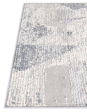 Gray 2' 2 x 6' 1 Caspian Runner Area Rug 60% Polypropylene & 40% Polyester With Cotton Backing Modern Chic Carpet for Home Interior Design Decorating for Sale at Rug Engine