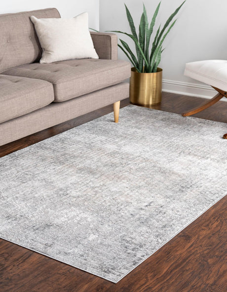 Gray 10' x 13' 1 Caspian Rectangle Area Rug 60% Polypropylene & 40% Polyester With Cotton Backing Modern Chic Carpet for Home Interior Design Decorating for Sale at Rug Engine