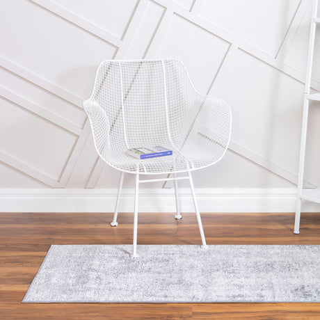Gray 2' 7 x 13' 1 Caspian Runner Area Rug 60% Polypropylene & 40% Polyester With Cotton Backing Modern Chic Carpet for Home Interior Design Decorating for Sale at Rug Engine