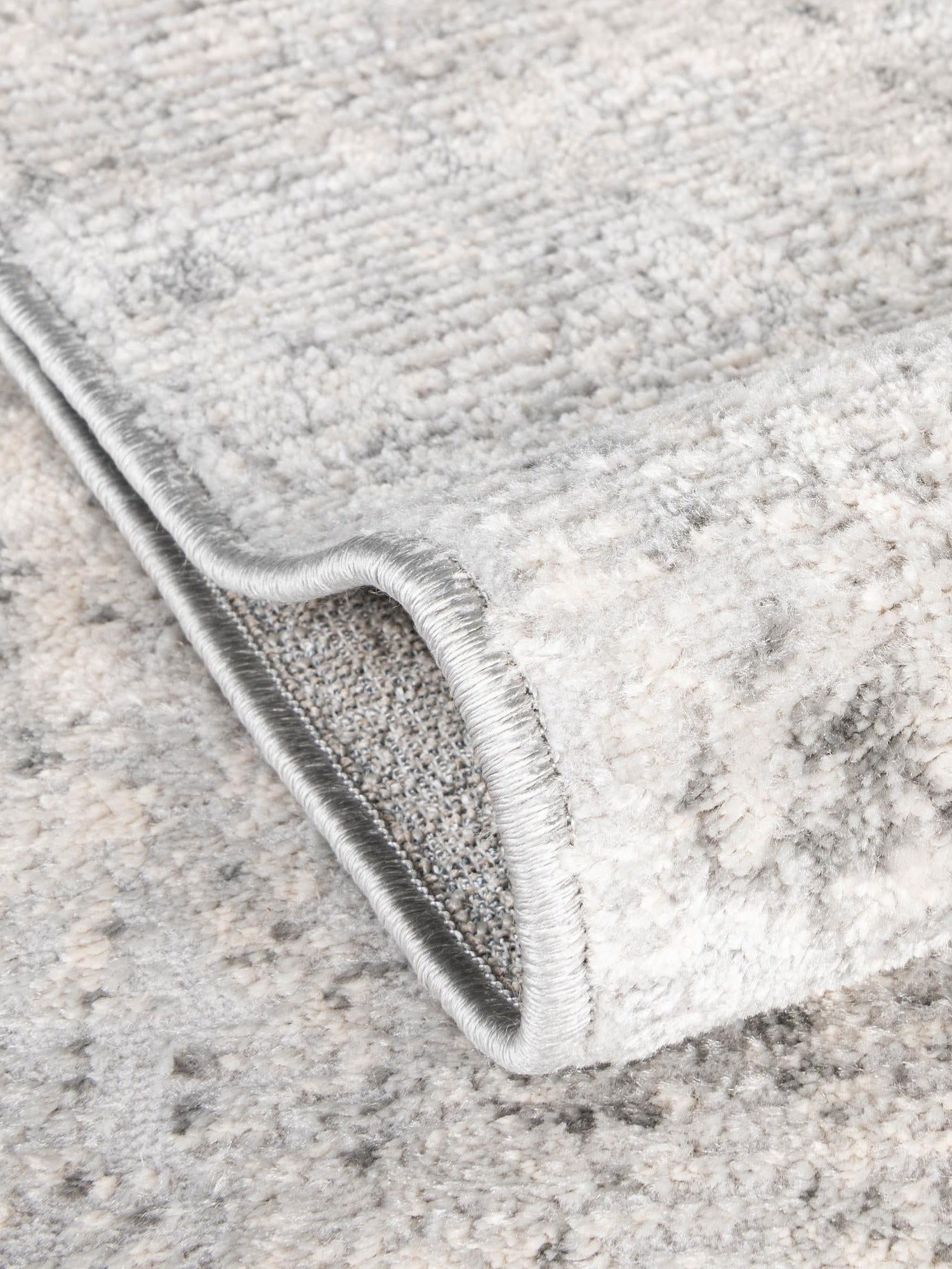 Bone 5' 1 x 8' Caspian Rectangle Area Rug 60% Polypropylene & 40% Polyester With Cotton Backing Modern Chic Carpet for Home Interior Design Decorating for Sale at Rug Engine