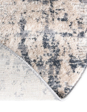 Bone 4' 1 x 4' 1 Caspian Round Area Rug 60% Polypropylene & 40% Polyester With Cotton Backing Modern Chic Carpet for Home Interior Design Decorating for Sale at Rug Engine