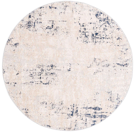 Bone 4' 1 x 4' 1 Caspian Round Area Rug 60% Polypropylene & 40% Polyester With Cotton Backing Modern Chic Carpet for Home Interior Design Decorating for Sale at Rug Engine