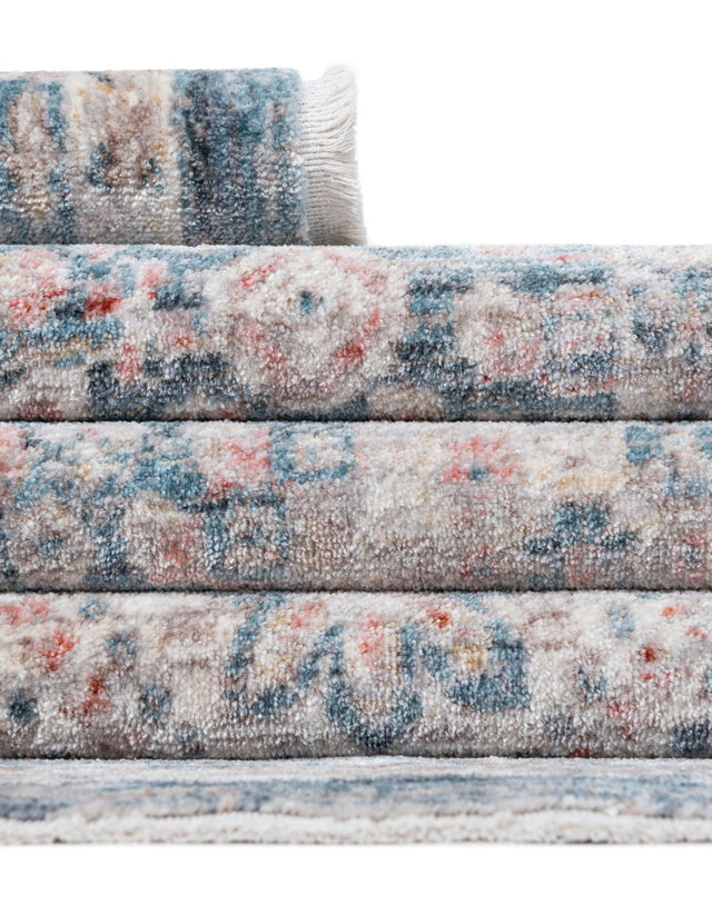 Blue 4' 1 x 5' 7 Noble Rectangle Area Rug 100% Polyester Traditional Distressed Classic Contemporary Carpet for Home Decor for Sale at Rug Engine