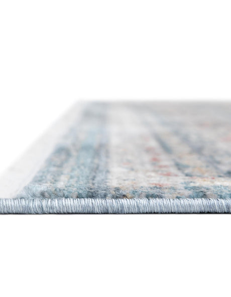Blue 2' 2 x 5' 11 Noble Runner Area Rug 100% Polyester Traditional Distressed Classic Contemporary Carpet for Home Decor for Sale at Rug Engine
