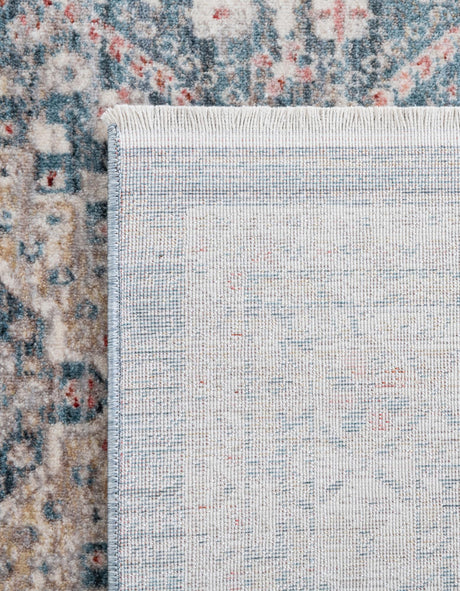 Blue 2' x 8' Noble Runner Area Rug 100% Polyester Traditional Distressed Classic Contemporary Carpet for Home Decor for Sale at Rug Engine