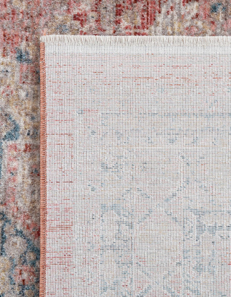 Rose Rust 4' 1 x 5' 7 Noble Rectangle Area Rug 100% Polyester Traditional Distressed Classic Contemporary Carpet for Home Decor for Sale at Rug Engine