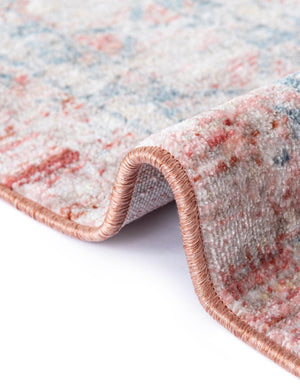 Rose Rust 5' 1 x 7' 10 Noble Rectangle Area Rug 100% Polyester Traditional Distressed Classic Contemporary Carpet for Home Decor for Sale at Rug Engine