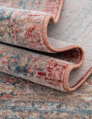 Rose Rust 2' 2 x 3' 1 Noble Rectangle Area Rug 100% Polyester Traditional Distressed Classic Contemporary Carpet for Home Decor for Sale at Rug Engine