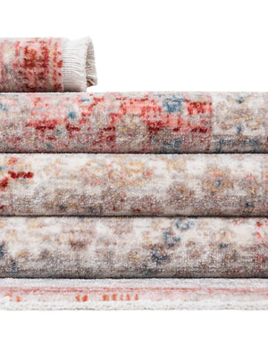 Rose Rust 2' 2 x 3' 1 Noble Rectangle Area Rug 100% Polyester Traditional Distressed Classic Contemporary Carpet for Home Decor for Sale at Rug Engine