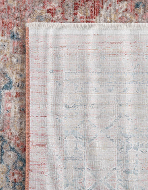 Rose Rust 2' 2 x 5' 11 Noble Runner Area Rug 100% Polyester Traditional Distressed Classic Contemporary Carpet for Home Decor for Sale at Rug Engine