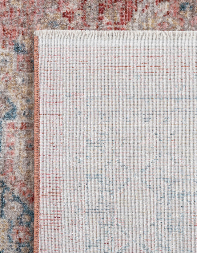 Rose Rust 2' 7 x 10' Noble Runner Area Rug 100% Polyester Traditional Distressed Classic Contemporary Carpet for Home Decor for Sale at Rug Engine