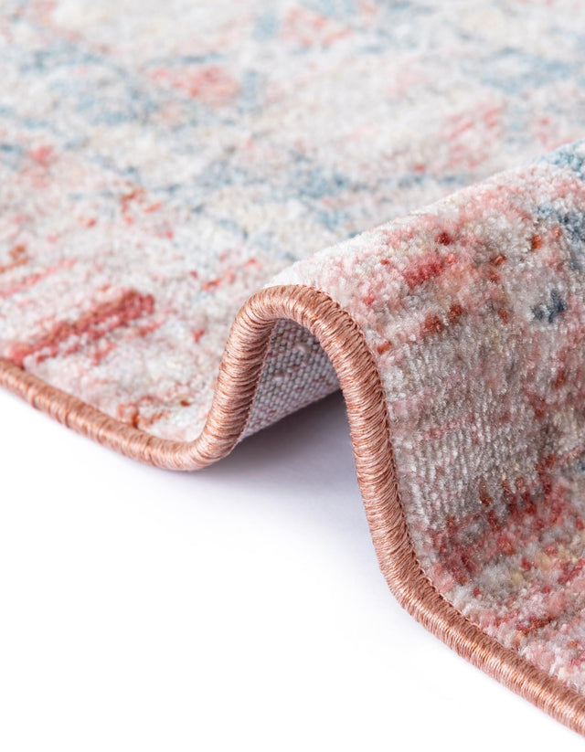 Rose Rust 2' 2 x 5' 11 Noble Runner Area Rug 100% Polyester Traditional Distressed Classic Contemporary Carpet for Home Decor for Sale at Rug Engine