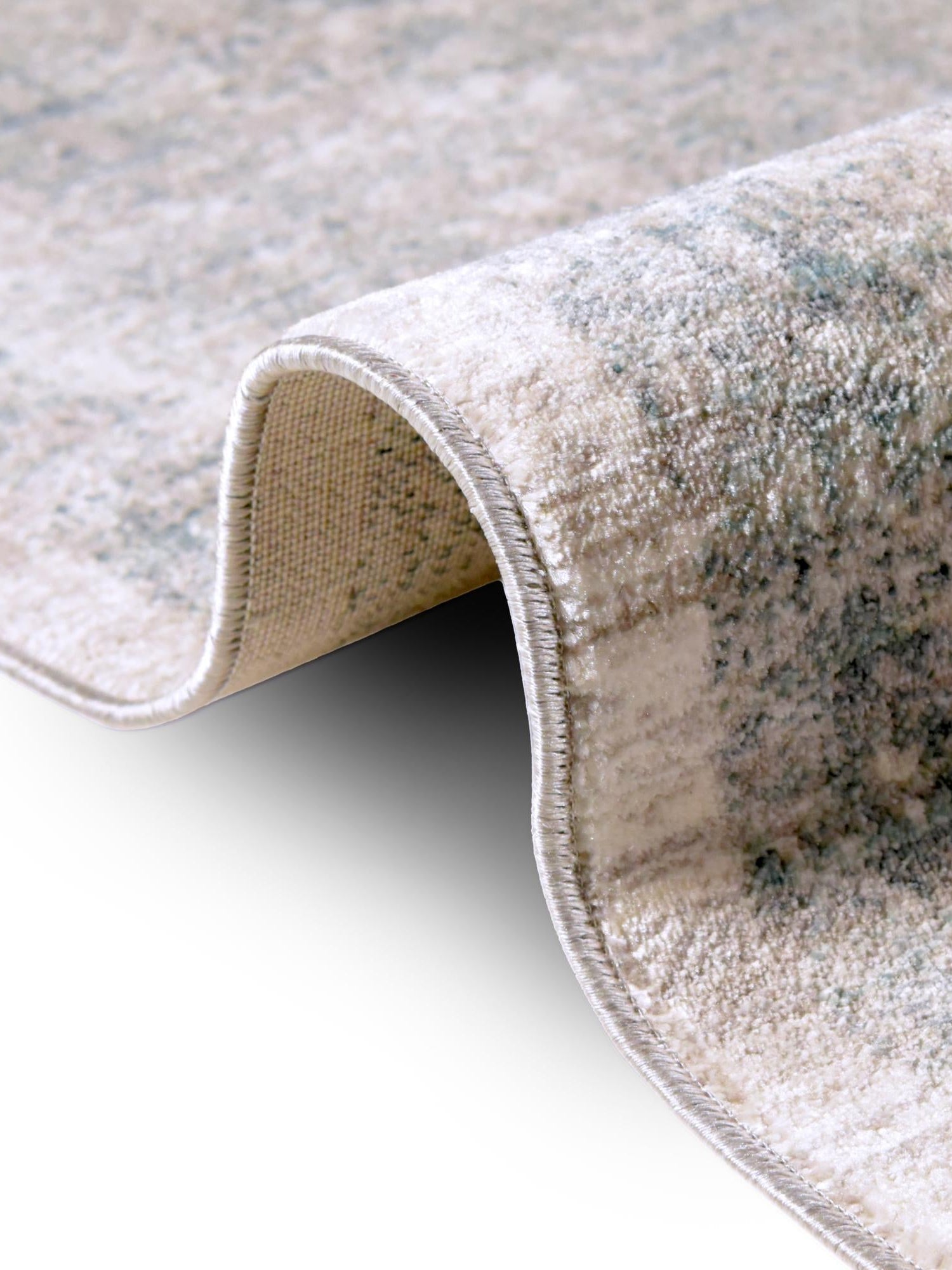 Gray 5' 1 x 5' 1 Noble Round Area Rug 100% Polyester Traditional Distressed Classic Contemporary Carpet for Home Decor for Sale at Rug Engine