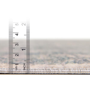 Gray 3' 3 x 5' 3 Noble Rectangle Area Rug 100% Polyester Traditional Distressed Classic Contemporary Carpet for Home Decor for Sale at Rug Engine