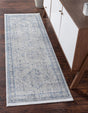 Gray 2' 7 x 10' Noble Runner Area Rug 100% Polyester Traditional Distressed Classic Contemporary Carpet for Home Decor for Sale at Rug Engine
