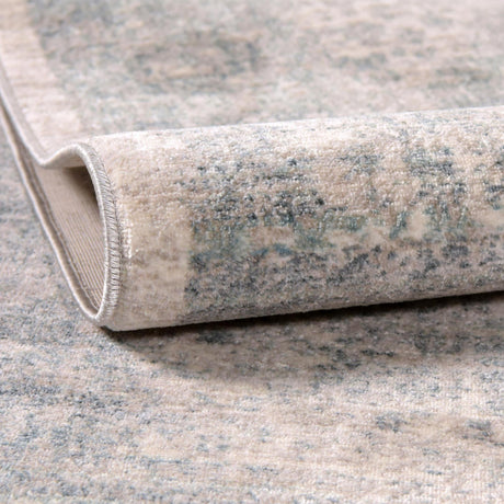 Gray 2' 7 x 10' Noble Runner Area Rug 100% Polyester Traditional Distressed Classic Contemporary Carpet for Home Decor for Sale at Rug Engine