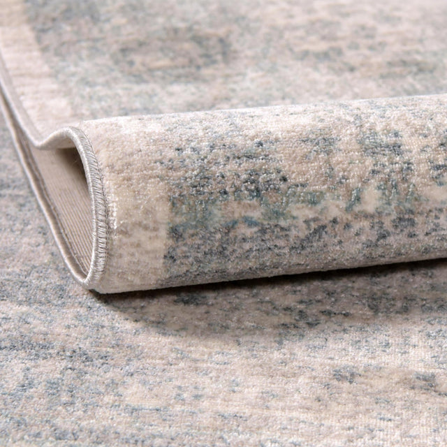 Gray 2' 7 x 10' Noble Runner Area Rug 100% Polyester Traditional Distressed Classic Contemporary Carpet for Home Decor for Sale at Rug Engine