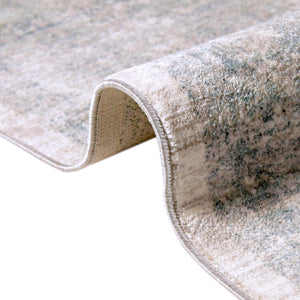 Gray 2' 7 x 10' Noble Runner Area Rug 100% Polyester Traditional Distressed Classic Contemporary Carpet for Home Decor for Sale at Rug Engine