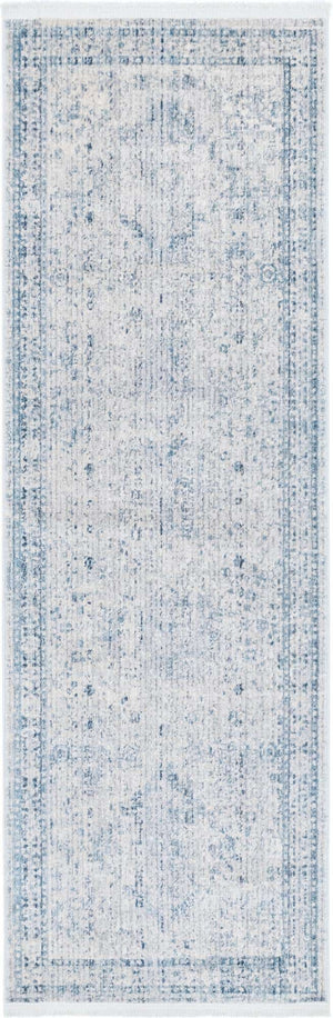 Gray 2' 2 x 5' 11 Noble Runner Area Rug 100% Polyester Traditional Distressed Classic Contemporary Carpet for Home Decor for Sale at Rug Engine