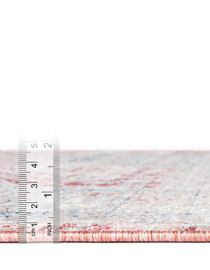 Red 4' 1 x 5' 7 Noble Rectangle Area Rug 100% Polyester Traditional Distressed Classic Contemporary Carpet for Home Decor for Sale at Rug Engine