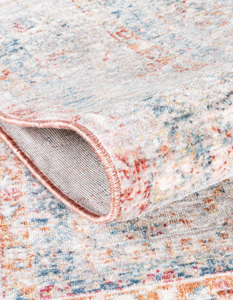 Red 4' 1 x 5' 7 Noble Rectangle Area Rug 100% Polyester Traditional Distressed Classic Contemporary Carpet for Home Decor for Sale at Rug Engine