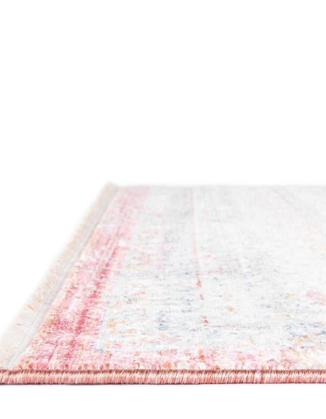 Red 4' 1 x 5' 7 Noble Rectangle Area Rug 100% Polyester Traditional Distressed Classic Contemporary Carpet for Home Decor for Sale at Rug Engine