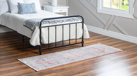 Red 2' 7 x 10' Noble Runner Area Rug 100% Polyester Traditional Distressed Classic Contemporary Carpet for Home Decor for Sale at Rug Engine
