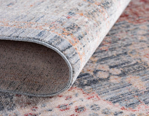 Blue 2' 2 x 3' 1 Noble Rectangle Area Rug 100% Polyester Traditional Distressed Classic Contemporary Carpet for Home Decor for Sale at Rug Engine