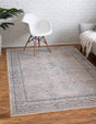Ivory 2' 2 x 3' 1 Noble Rectangle Area Rug 100% Polyester Traditional Distressed Classic Contemporary Carpet for Home Decor for Sale at Rug Engine