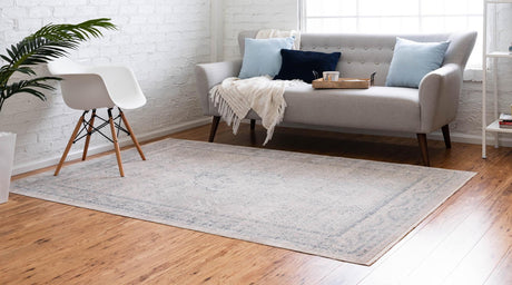 Ivory 2' 2 x 3' 1 Noble Rectangle Area Rug 100% Polyester Traditional Distressed Classic Contemporary Carpet for Home Decor for Sale at Rug Engine