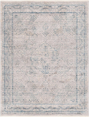Ivory 4' 1 x 5' 7 Noble Rectangle Area Rug 100% Polyester Traditional Distressed Classic Contemporary Carpet for Home Decor for Sale at Rug Engine