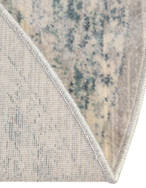 Ivory 5' 1 x 5' 1 Noble Round Area Rug 100% Polyester Traditional Distressed Classic Contemporary Carpet for Home Decor for Sale at Rug Engine