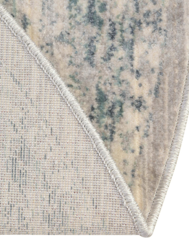 Ivory 6' x 6' Noble Round Area Rug 100% Polyester Traditional Distressed Classic Contemporary Carpet for Home Decor for Sale at Rug Engine