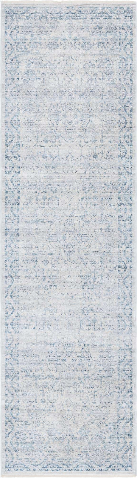 Ivory 2' 7 x 10' Noble Runner Area Rug 100% Polyester Traditional Distressed Classic Contemporary Carpet for Home Decor for Sale at Rug Engine