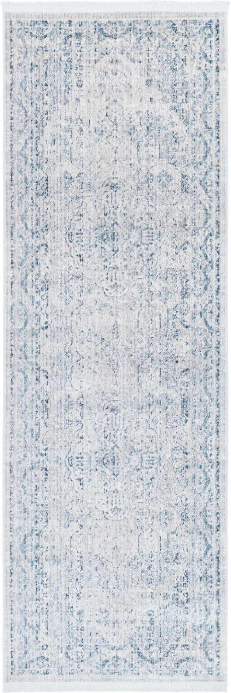 Ivory 2' 2 x 5' 11 Noble Runner Area Rug 100% Polyester Traditional Distressed Classic Contemporary Carpet for Home Decor for Sale at Rug Engine