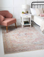 Multicolor 5' 1 x 7' 10 Noble Rectangle Area Rug 100% Polyester Traditional Distressed Classic Contemporary Carpet for Home Decor for Sale at Rug Engine