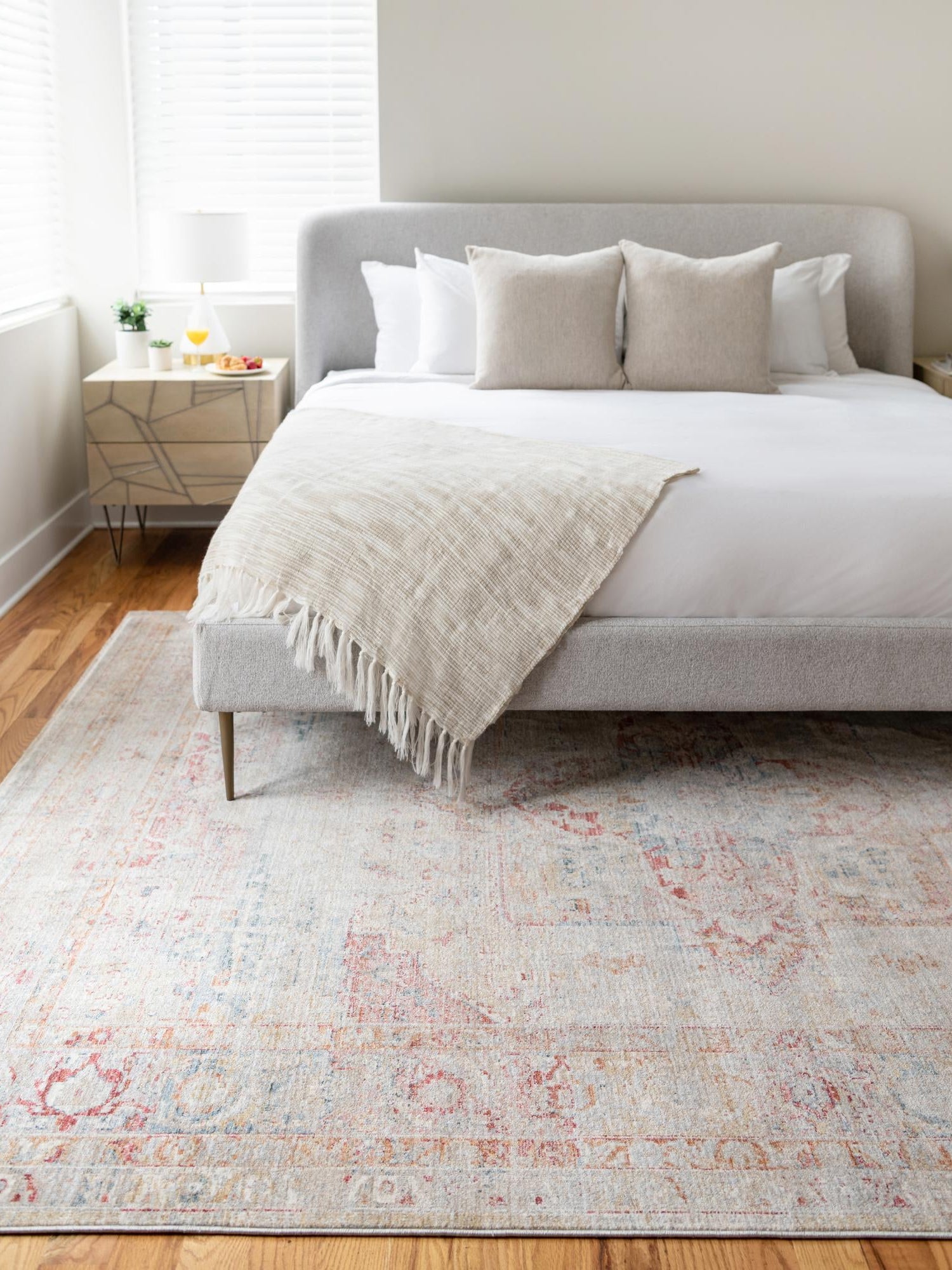 Multicolor 7' 1 x 10' Noble Rectangle Area Rug 100% Polyester Traditional Distressed Classic Contemporary Carpet for Home Decor for Sale at Rug Engine